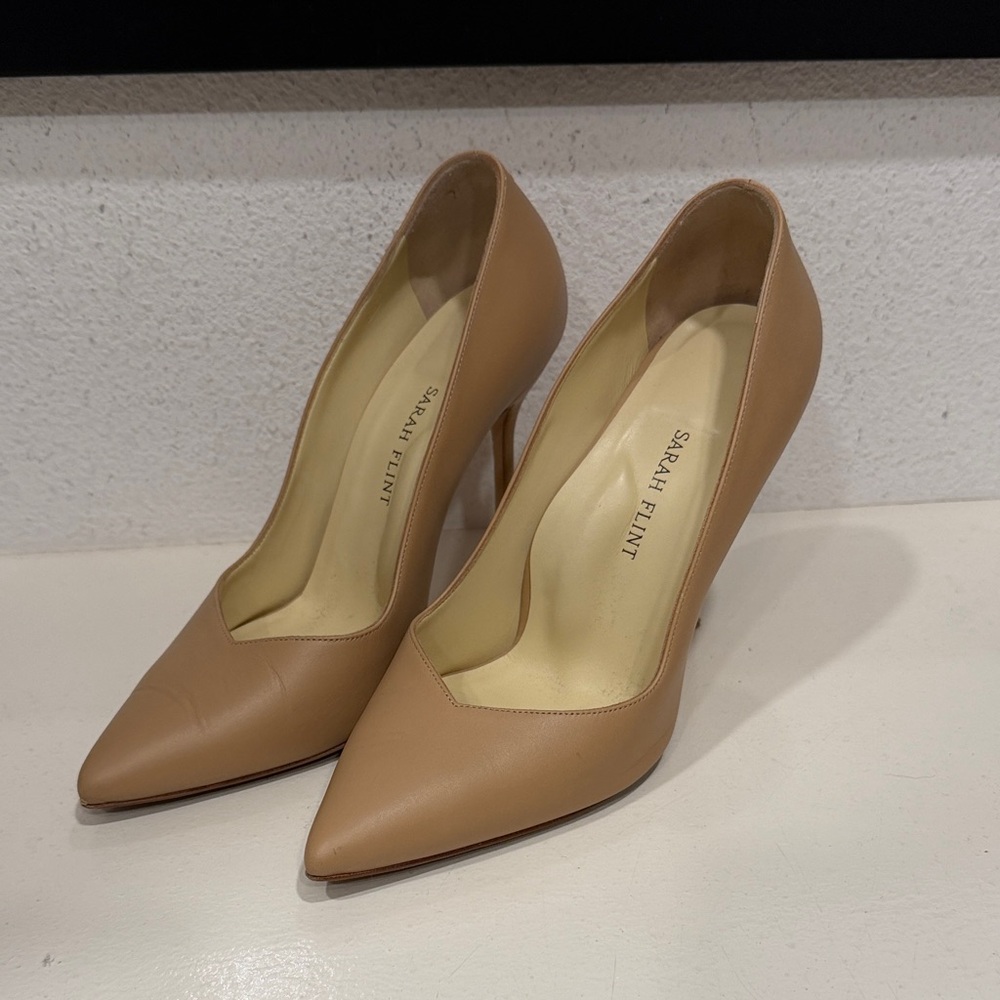 Sarah Flint Perfect Pump 100 IT 39 - US 8.5 / Sand Calf - Picture 4 of 8